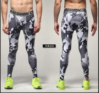 Naujas Mados Mens Suspaudimo Kelnes 3D Spausdinimo Quick Dry Liesas Bodysuit Antblauzdžiai Triko Fitneso MMA Kelnes Kelnės