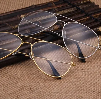 CHUN Aviacijos Aukso Rėmo Akiniai nuo saulės Moterų Klasikiniai Akiniai Skaidraus skaidraus Lęšio Optinės Moterys Vyrai akinius Pilotas M51