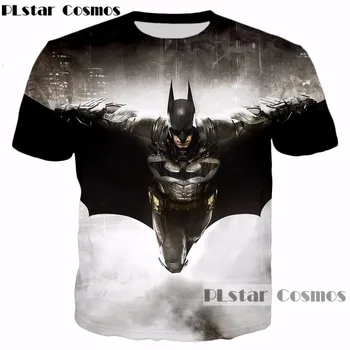 PLstar Kosmosas Aukščiausios kokybės marškinėliai Naujo dizaino Filmo Betmenas 3d t-shirt 2017 m. vasaros Mados Vyrai Moterys atsitiktinis t shirts