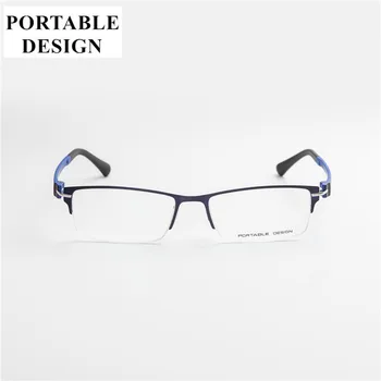 Vyrų Stiliaus Titano Lydinio Pusė Taškus Mados Akių Glasses2017 Naują Atvykimo vyriški Akiniai Kokybės Atsitiktinis Optinio Kadro vyrams