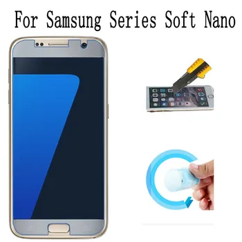 Samsung Galaxy C5, C7, C9 Pro 2017 Super Minkštas Nano Screen Protector For Samsung S6 G920F S7 G9300 S8 Ne Grūdintas Stiklas