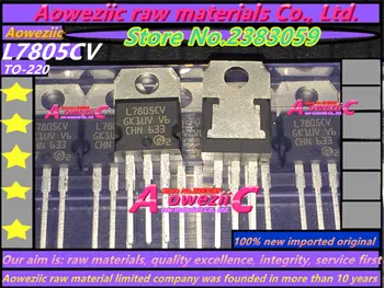 Aoweziic 10VNT naujas importuotų originalus L7805CV 7805 TO-220 tris galinius reguliatorius 5V 1.5