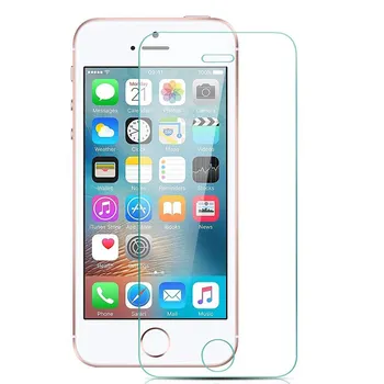 Apple iPhone 4S 5S SE 6 6S 7Plus 8 Premium Grūdintas Stiklas Screen Protector, Plėvelės nuo Sprogimo apsaugotą 5s dėl apsauginio stiklo