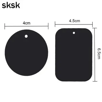 SKSK Metalinės Plokštės su Adhensive Magnetinio Automobilinis Telefono Laikiklis Stovėti iPhone8 8Plus X Mobiliojo ryšio Telefono GPS Magnetas