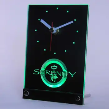 Tnc0229 Firefly Ramybės Stalas Stalas 3D LED Laikrodis
