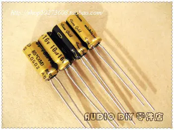 30PCS Nichicon (fine gold) FG serija 10uF/16V garso elektrolitinius kondensatorius nemokamas pristatymas