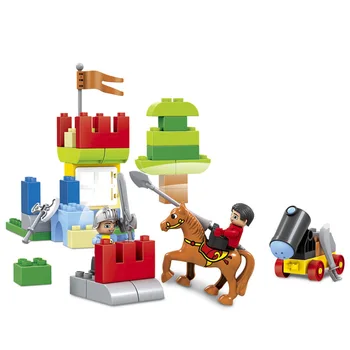 58pcs didelio Dydžio Pilis Imperijos nexo Riteriai Statybiniai Blokai, Plytos, Švietimo, Vaikams, Žaislai, Suderinama su Legoe Duplo originali Dėžutė