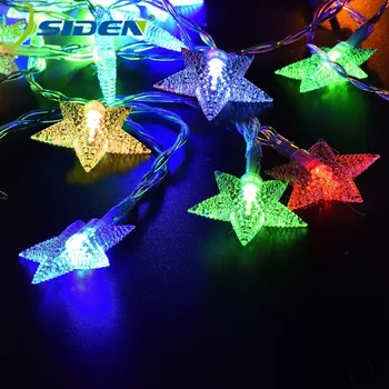 OSIDEN 3AA Baterija Žvaigždės Formos Temą LED String 2M5M10M Pasakų Žibintai Kalėdų, Vestuvių Dekoravimas Šalies Apšvietimas