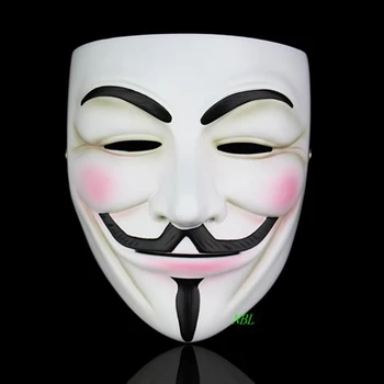 Helovino Maskaradas V For Vendetta Kaukė Pilna Veido Filmą Guy Fawkes Temą Anonimas Dervos Kaukės Šalių Rekvizitai Kostiumas Suaugusiųjų Dydis
