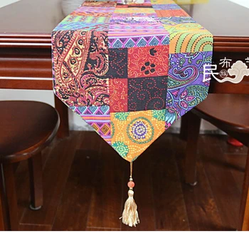 #279 Pietryčių Azijoje, spalvinga spausdinti stalo vakarienė runner kilimėlis ornamentu 30*180cm atvirkštinio nemokamas pristatymas didmeninė