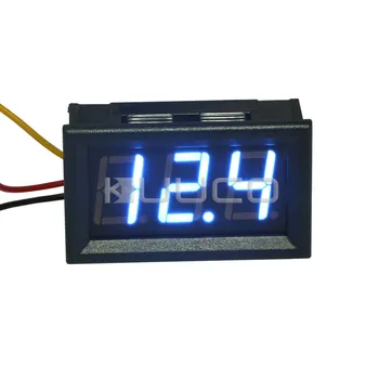 Skaitmeninis Matuoklis Blue LED Ekranas, voltmetras DC 0~300V Digital Voltmeter DC 12V 24V Automobilio Volt Stebėti, Testeris