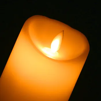 Jiguoor Romantiška Elektroninių LED Flameless Mirgėjimas Modeliavimas Žvakė Naktį Šviesos 11.5*7.5 cm