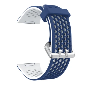 Aresh už Fitbit Joninių Juosta, Reguliuojamas Sporto Silikono Priedų Juostos Fitbit joninių Smartwatch ,Rožinė/Žalia (Didelis 6.7