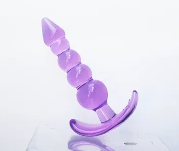 Jelly anal plug sekso žaislai Pagoda butt plug Karoliukai prostatos masažas analinis seksas produktai vyrams ir moterims