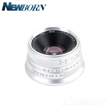 Juoda/Skiedra 25mm F/1.8 HD MC Rankinio Fokusavimo Objektyvas Sony NEX E Mount Kamera A7 A7R A7S A7RII A7SII A6300 A6000 NEX-7