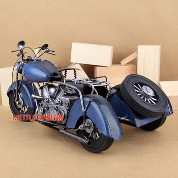 Didelis metalo trijų ratinių motociklo modelį, Namų Baldai biuro apdailos Kaustytomis geležies rankdarbių, papuošalų. Dovanos
