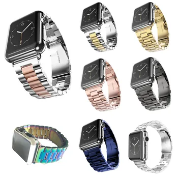 Nerūdijančio Plieno, Riešo Dirželis, Apple Watch Band Klasikinė Sagtis Pakeitimo Apyrankės už iWatch Serija 1 2 3 Watchband
