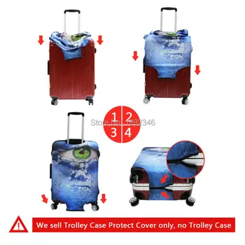 Dispalang mados natų spausdinimo 18-30 colių lagaminą apsaugos nuo dulkių dangtelis ruožas bagažo padengti kelionės vežimėlio atveju padengti
