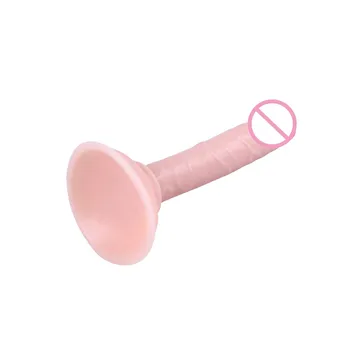 Hismith Mini sekso Dildo Ilgis 14.5 cm Plotis 2.2 cm Dirbtinis analinis dildo Minkštas siurbtukas Varpos Moterų Suaugusiųjų Sekso žaislai moterims