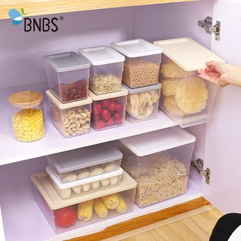 BNBS Stalčių Apdailos Maisto produktų Laikymo Dėžutė Šaldytuvai Daržovių ir Uždarųjų Grūdų Laikymo Talpykloje Virtuvės Rūšiavimo Maisto Bako Langelis