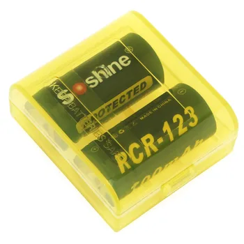 Soshine Li-ion RCR 123), 3,7 V 16340 700mAh Saugomų Įkraunama Ličio Baterijos (2 Vnt.) Su Baterija Atveju