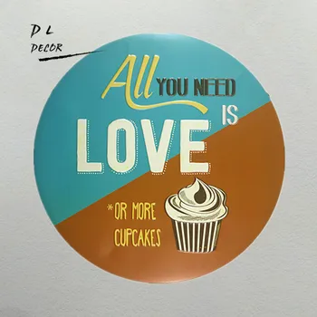 DL - dekoracijos viskas ko jums reikia-tai meilė, ar daugiau cupcake meno sienos apnašas Ženklas