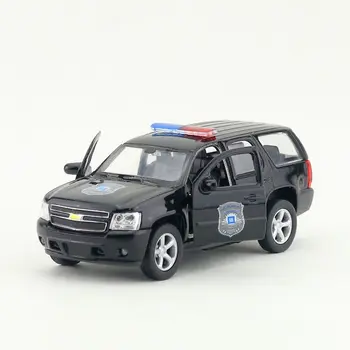 Welly DieCast Modelis/1:36 Skalė/2008 CHEVROLET TAHOE Policijos Žaislas Automobilis/atsitraukti Švietimo Surinkimo/Vaikų dovana/Kolekcija