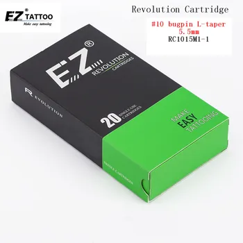 EZ Revoliucijos Tatuiruotė Adatos Magnum (M1) Kasetės #10 0,30 mm bugpin sistemos mašinos ir spaustuvai, RC1015M1-1 20 vnt. /dėžė