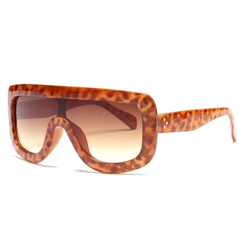 2017 Mados Akiniai nuo saulės Moterims Flat Top Stiliaus Prekės ženklo Dizainas, Vintage Saulės akiniai Moterų Kniedės Atspalvių Didelis Rėmas Atspalvių UV400