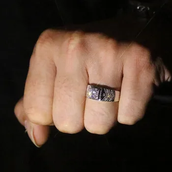 Karšto pardavimo Vyrai Markės Dizaino Papuošalų 2c 5A Cirkonis akmuo AAA Cz vestuvių juostoje žiedas moterims 925 Sterlingas sidabro Moterų Žiedas