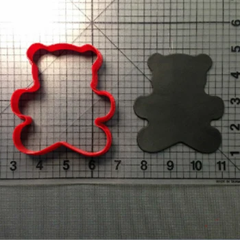 Mielas Meškiukas Minkštas Tortas Dekoravimo Įrankiai Pagaminti 3D Atspausdintas Cookie Cutter Nustatyti Muilo Pelėsių Tortas Dekoravimo Įrankiai