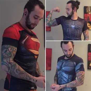 2017 Suspaudimo T-Shirt 3D Punisher Kaukolė MMA Treniruotės Crossfit Marškinėliai Fitneso Triko Atsitiktinis Marškinėliai Prekės ženklo Drabužių Tee Marškinėliai