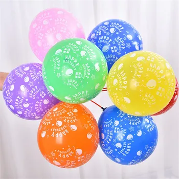 10vnt 12inch Ballon Latekso Spalvotų Balionų su Gimtadieniu Šalies Šalies Balionas Pripučiamas Apdailos Globos Oro Kamuoliukus Baloons