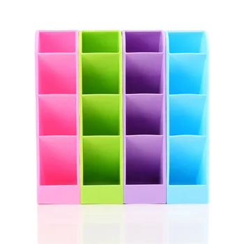 EZONE 1PC Multi-funkcija Plastiko PP Desktop Storage Box Atveju 4 Tinklelis Sub-tinklelis sudaro Kosmetikos Turėtojas Stalas Pen Pieštuką Organizatorius