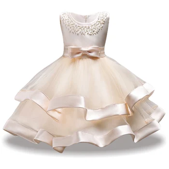 2018 M. Vasaros Elegantiškas Bamblys Merginos Princesė Suknelė Vaikams Mergaitėms Vestuvių Nėrinių Suknelė Kūdikių Šalis Suknelės Mergaitėms, Vaikams, Drabužiai