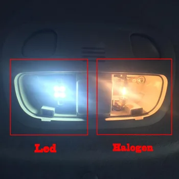 17pcs Baltos LED Lemputės Interjero Paketą Rinkinys Nr. Klaidą 2003-2009 Jaguar XJ8 Žemėlapis Dome Kamieno Licencijos numerio ženklo Žibintas Automobilio Stiliaus
