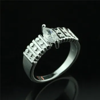 925 sterlingas sidabro cirkonis žiedas korėjos versija retro paprasta moteris sidabro žiedas sužadėtuvių dovana