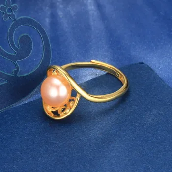 Dainashi dizaineris, dizainą, unikalų stilių atitinka tendencija 925 silver pearl keičiamo dydžio žiedai smulkūs papuošalai moterims, dovanos