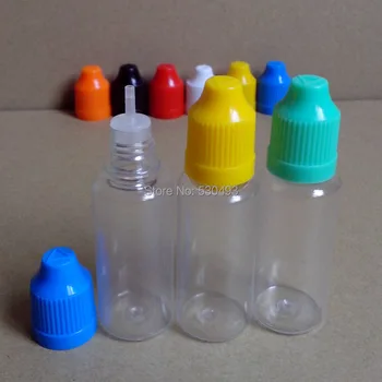 5vnt skaidraus Plastiko Buteliai PET 15ML Plastikiniai Buteliukai Su Lašintuvu Childproof Bžūp E-cig E Skysčio Butelį Nemokamas Pristatymas