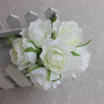 6 vnt 4 cm dirbtinio Šilko imitacijos Rožių Galvos Dauguma namų puošmena vestuvių mažas rožių puokštė apdaila