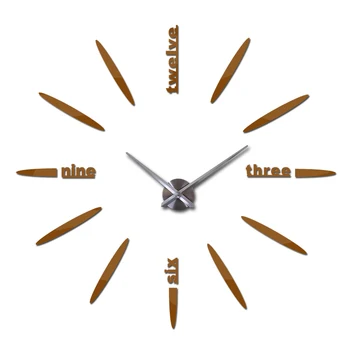 3d pasidaryk pats kambarį naujas akrilo kvarco žiūrėti sieninis laikrodis laikrodžiai reloj de sumalti namų puošybai karšto pardavimo Lipdukas