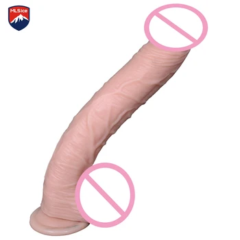 Realistiškas, Labai Didelis Dildo 33.5*5cm Didžiulis Penis Penis Su Stipri Siurbimo Taurės Analinis G-taško Dildo Penis Vibratorius, Sekso žaislai moterims