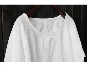 Rudenį naują stilių moterų palaidinė mori mergina Minkštos medvilnės, baltos spalvos marškinėliai šviežia mielas dizaino marškinėliai undershirt viršuje blusas ilgomis Rankovėmis