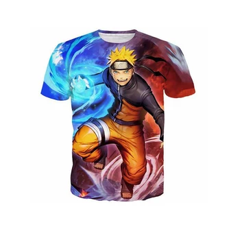 Cloudstyle 2017 Prekės Marškinėlius Vyrų, Moterų marškinėliai Anime ir Animacinių filmų 3D Print T shirt Naruto/One Piece/Dragon Ball/Vienas Smūgis Vyras Viršuje Tee