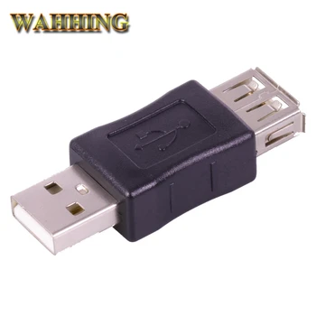 2vnt/USB daug Vyrų ir Moterų Adapteris USB Kabelis Išplėtimo Jungties, Adapteris Išplėsti USB Kabelis, Laidas USB Jungtis, Juoda HY179