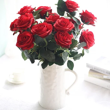 Vestuvių Namų Dekoro Šalies aksesuaras Flores 1 Krūva Dirbtinio šilko prancūzijos Rožė Gėlių Puokštė Netikrą Gėlių Organizuoti Stalo Daisy