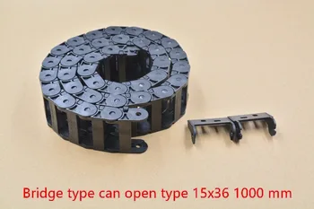Tilto tipo gali atidaryti plastikinių 15mmx36mm vilkite grandinės su tikslu jungtys ilgis 1000mm graviravimas mašina, kabelinė už CNC router
