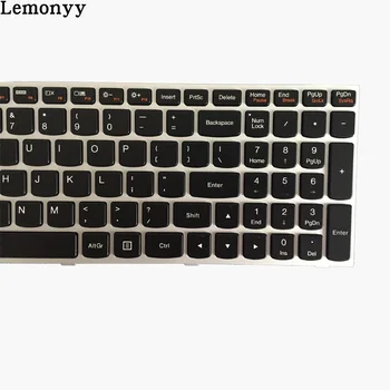 NAUJAS US klaviatūra LENOVO Z50-70 Z50-70A Z50-75 Z50-80E Z51-70 Z51-70A MUMS nešiojamojo kompiuterio KLAVIATŪRA su Apšvietimu sidabrinė