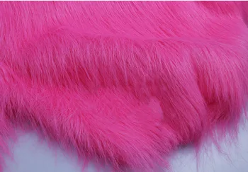 Geros kokybės, ryškiai rožinės spalvos, 9cm piel Pliušinis audiniai,cosplay drabužių medžiagos,dirbtiniais kailiais medžiaga,veltinis audinys,180cm*50cm/vnt