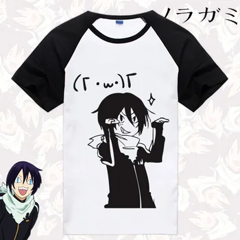 Karšto Noragami Marškinėliai Aragoto T-shirt Orui Anime Yato Kami Cosplay Medvilnės trumpomis Rankovėmis Tees